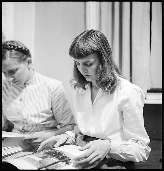 [168 Portraits, Views, and Studies: Unidentified Woman Looking at Photographs with Friend, Walking in Central Park Zoo, and Related Park and Skyline Views, New York City], Walker Evans (American, St. Louis, Missouri 1903–1975 New Haven, Connecticut), Film negative
