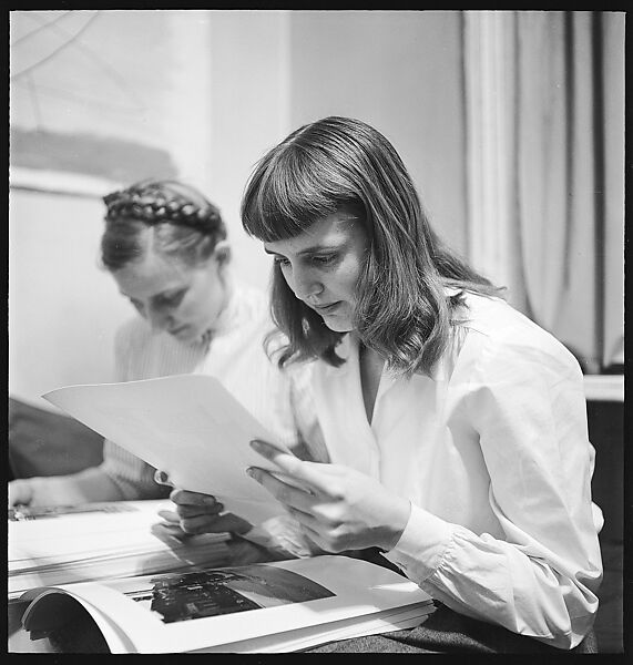 [168 Portraits, Views, and Studies: Unidentified Woman Looking at Photographs with Friend, Walking in Central Park Zoo, and Related Park and Skyline Views, New York City], Walker Evans (American, St. Louis, Missouri 1903–1975 New Haven, Connecticut), Film negative