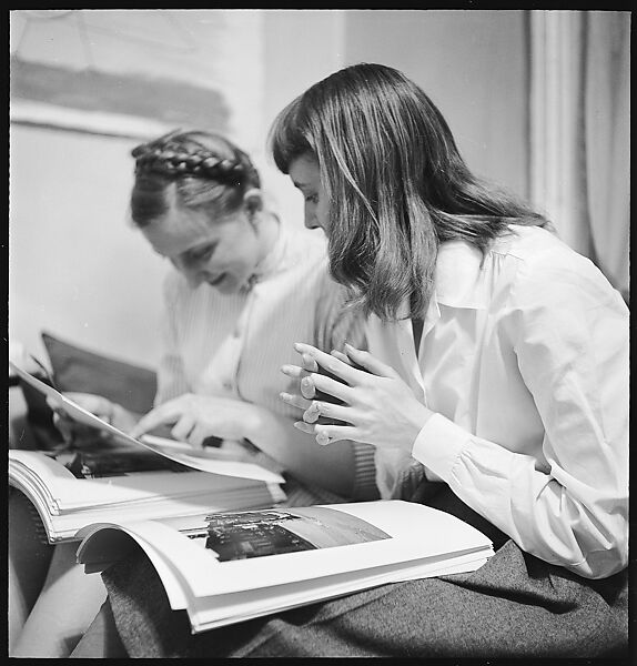 [168 Portraits, Views, and Studies: Unidentified Woman Looking at Photographs with Friend, Walking in Central Park Zoo, and Related Park and Skyline Views, New York City], Walker Evans (American, St. Louis, Missouri 1903–1975 New Haven, Connecticut), Film negative