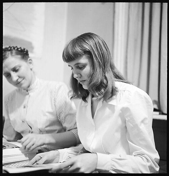 [168 Portraits, Views, and Studies: Unidentified Woman Looking at Photographs with Friend, Walking in Central Park Zoo, and Related Park and Skyline Views, New York City], Walker Evans (American, St. Louis, Missouri 1903–1975 New Haven, Connecticut), Film negative