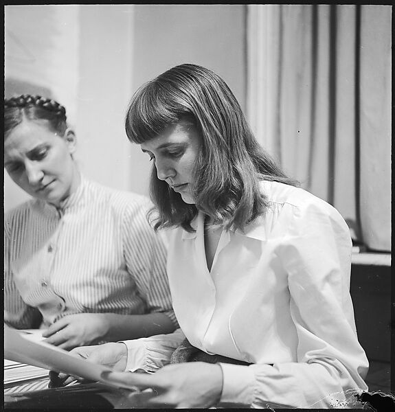 [168 Portraits, Views, and Studies: Unidentified Woman Looking at Photographs with Friend, Walking in Central Park Zoo, and Related Park and Skyline Views, New York City], Walker Evans (American, St. Louis, Missouri 1903–1975 New Haven, Connecticut), Film negative