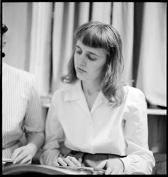 [168 Portraits, Views, and Studies: Unidentified Woman Looking at Photographs with Friend, Walking in Central Park Zoo, and Related Park and Skyline Views, New York City], Walker Evans (American, St. Louis, Missouri 1903–1975 New Haven, Connecticut), Film negative