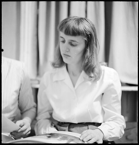 [168 Portraits, Views, and Studies: Unidentified Woman Looking at Photographs with Friend, Walking in Central Park Zoo, and Related Park and Skyline Views, New York City], Walker Evans (American, St. Louis, Missouri 1903–1975 New Haven, Connecticut), Film negative