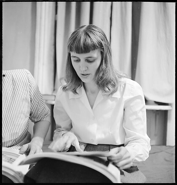 [168 Portraits, Views, and Studies: Unidentified Woman Looking at Photographs with Friend, Walking in Central Park Zoo, and Related Park and Skyline Views, New York City], Walker Evans (American, St. Louis, Missouri 1903–1975 New Haven, Connecticut), Film negative