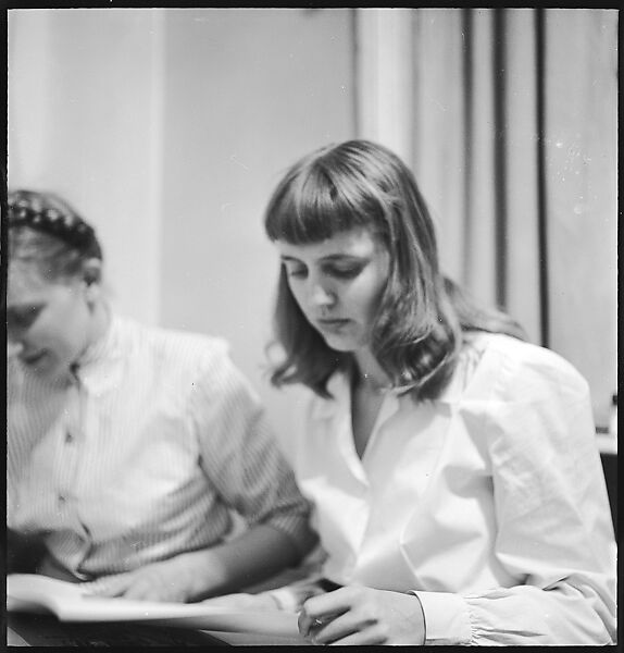 [168 Portraits, Views, and Studies: Unidentified Woman Looking at Photographs with Friend, Walking in Central Park Zoo, and Related Park and Skyline Views, New York City], Walker Evans (American, St. Louis, Missouri 1903–1975 New Haven, Connecticut), Film negative