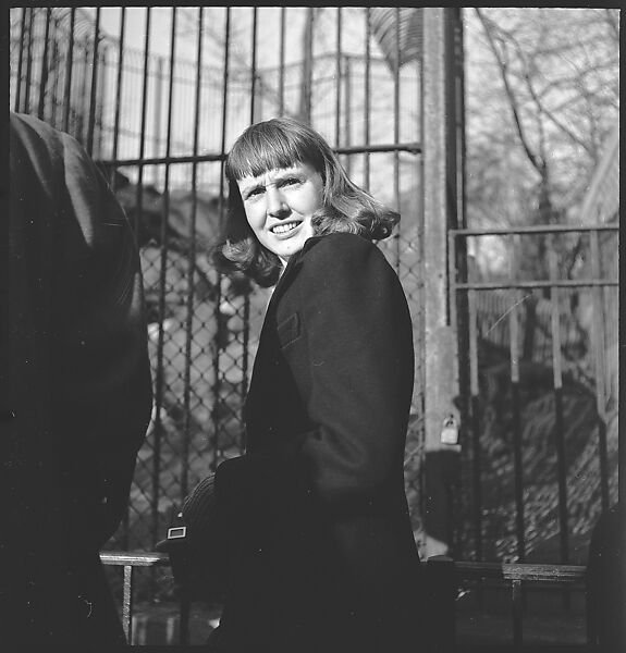 [168 Portraits, Views, and Studies: Unidentified Woman Looking at Photographs with Friend, Walking in Central Park Zoo, and Related Park and Skyline Views, New York City], Walker Evans (American, St. Louis, Missouri 1903–1975 New Haven, Connecticut), Film negative