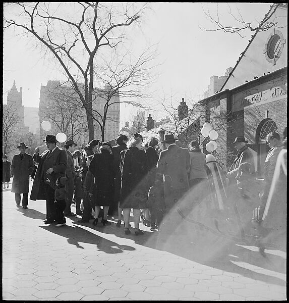 [168 Portraits, Views, and Studies: Unidentified Woman Looking at Photographs with Friend, Walking in Central Park Zoo, and Related Park and Skyline Views, New York City], Walker Evans (American, St. Louis, Missouri 1903–1975 New Haven, Connecticut), Film negative