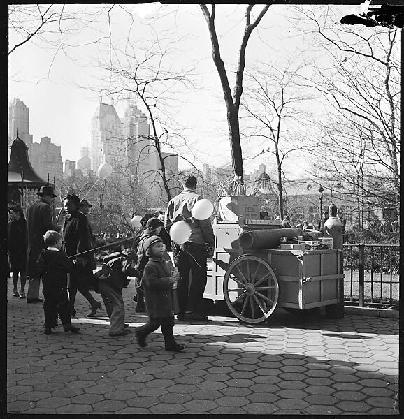 [168 Portraits, Views, and Studies: Unidentified Woman Looking at Photographs with Friend, Walking in Central Park Zoo, and Related Park and Skyline Views, New York City], Walker Evans (American, St. Louis, Missouri 1903–1975 New Haven, Connecticut), Film negative
