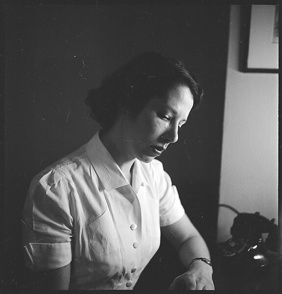 [44 Portraits and Views: Unidentified Doctor ("Lucas"), Nurse ("Dannenberg"), and Office (40), and Jane Smith Evans and Billie Voorhees in 441 East 92nd Street Apartment (4), New York City], Walker Evans (American, St. Louis, Missouri 1903–1975 New Haven, Connecticut), Film negative