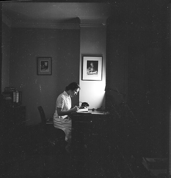 [44 Portraits and Views: Unidentified Doctor ("Lucas"), Nurse ("Dannenberg"), and Office (40), and Jane Smith Evans and Billie Voorhees in 441 East 92nd Street Apartment (4), New York City], Walker Evans (American, St. Louis, Missouri 1903–1975 New Haven, Connecticut), Film negative