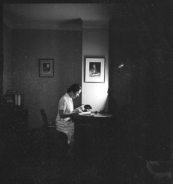 [44 Portraits and Views: Unidentified Doctor ("Lucas"), Nurse ("Dannenberg"), and Office (40), and Jane Smith Evans and Billie Voorhees in 441 East 92nd Street Apartment (4), New York City], Walker Evans (American, St. Louis, Missouri 1903–1975 New Haven, Connecticut), Film negative