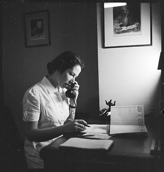 [44 Portraits and Views: Unidentified Doctor ("Lucas"), Nurse ("Dannenberg"), and Office (40), and Jane Smith Evans and Billie Voorhees in 441 East 92nd Street Apartment (4), New York City], Walker Evans (American, St. Louis, Missouri 1903–1975 New Haven, Connecticut), Film negative