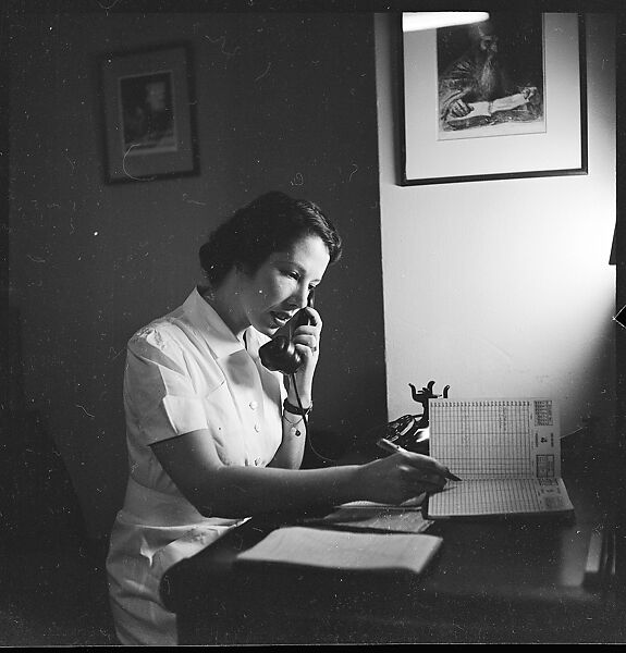 [44 Portraits and Views: Unidentified Doctor ("Lucas"), Nurse ("Dannenberg"), and Office (40), and Jane Smith Evans and Billie Voorhees in 441 East 92nd Street Apartment (4), New York City], Walker Evans (American, St. Louis, Missouri 1903–1975 New Haven, Connecticut), Film negative