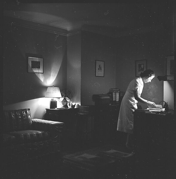 [44 Portraits and Views: Unidentified Doctor ("Lucas"), Nurse ("Dannenberg"), and Office (40), and Jane Smith Evans and Billie Voorhees in 441 East 92nd Street Apartment (4), New York City], Walker Evans (American, St. Louis, Missouri 1903–1975 New Haven, Connecticut), Film negative