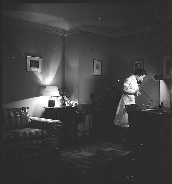 [44 Portraits and Views: Unidentified Doctor ("Lucas"), Nurse ("Dannenberg"), and Office (40), and Jane Smith Evans and Billie Voorhees in 441 East 92nd Street Apartment (4), New York City], Walker Evans (American, St. Louis, Missouri 1903–1975 New Haven, Connecticut), Film negative