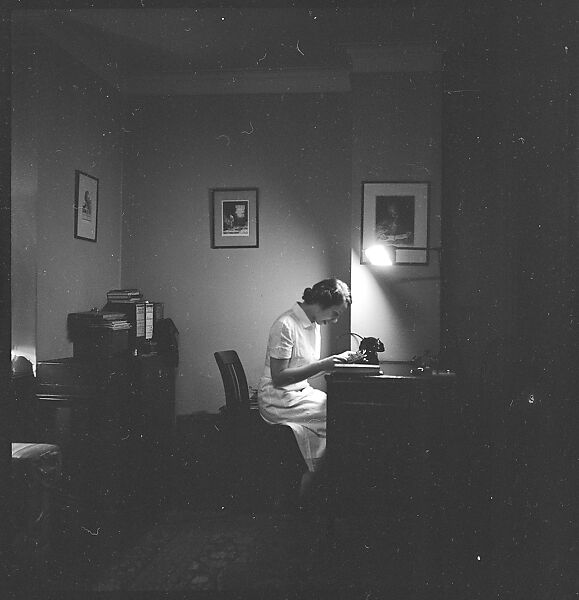 [44 Portraits and Views: Unidentified Doctor ("Lucas"), Nurse ("Dannenberg"), and Office (40), and Jane Smith Evans and Billie Voorhees in 441 East 92nd Street Apartment (4), New York City], Walker Evans (American, St. Louis, Missouri 1903–1975 New Haven, Connecticut), Film negative