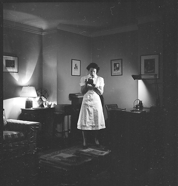 [44 Portraits and Views: Unidentified Doctor ("Lucas"), Nurse ("Dannenberg"), and Office (40), and Jane Smith Evans and Billie Voorhees in 441 East 92nd Street Apartment (4), New York City], Walker Evans (American, St. Louis, Missouri 1903–1975 New Haven, Connecticut), Film negative
