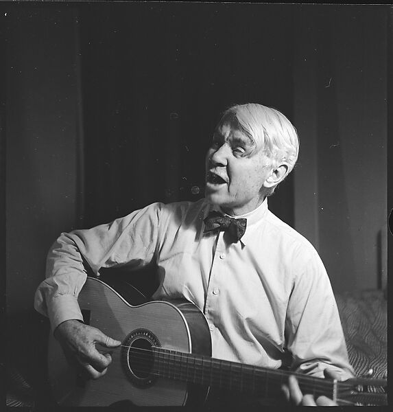 [72 Portraits of Carl Sandburg Singing and Playing Guitar], Walker Evans (American, St. Louis, Missouri 1903–1975 New Haven, Connecticut), Film negative 