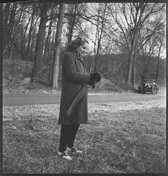 [20 Portraits of Eleanor Clark In and Around Barn, Roxbury, Connecticut], Walker Evans (American, St. Louis, Missouri 1903–1975 New Haven, Connecticut), Film negative