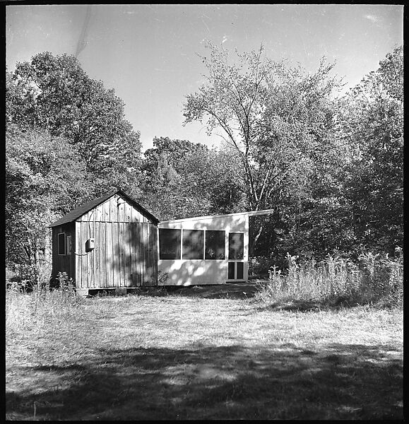 [38 Portraits and Views: Michael Voorhees (14) and Walker Evans' Studio Addition Under Construction (24), Old Lyme, Connecticut], Walker Evans (American, St. Louis, Missouri 1903–1975 New Haven, Connecticut), Film negative