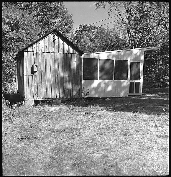 [38 Portraits and Views: Michael Voorhees (14) and Walker Evans' Studio Addition Under Construction (24), Old Lyme, Connecticut], Walker Evans (American, St. Louis, Missouri 1903–1975 New Haven, Connecticut), Film negative