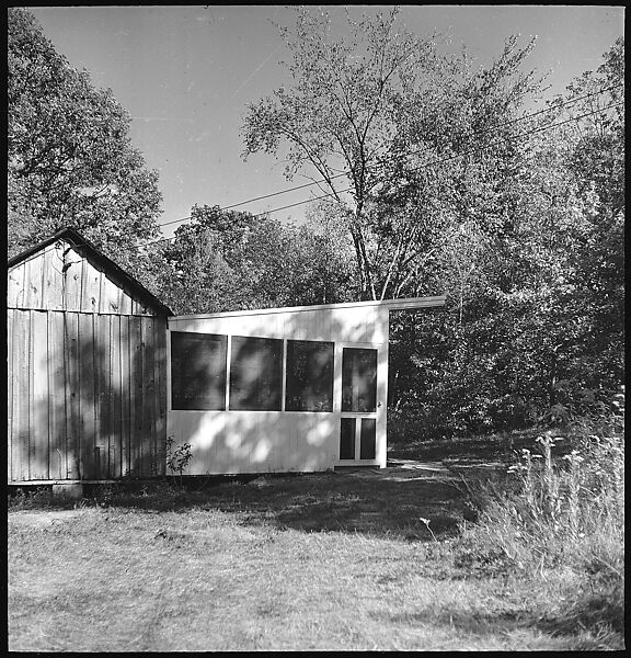 [38 Portraits and Views: Michael Voorhees (14) and Walker Evans' Studio Addition Under Construction (24), Old Lyme, Connecticut], Walker Evans (American, St. Louis, Missouri 1903–1975 New Haven, Connecticut), Film negative