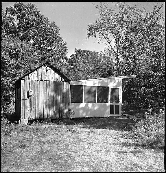 [38 Portraits and Views: Michael Voorhees (14) and Walker Evans' Studio Addition Under Construction (24), Old Lyme, Connecticut], Walker Evans (American, St. Louis, Missouri 1903–1975 New Haven, Connecticut), Film negative