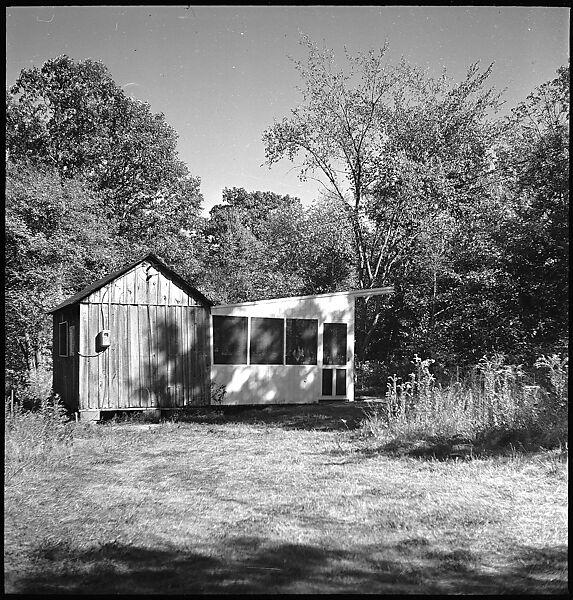[38 Portraits and Views: Michael Voorhees (14) and Walker Evans' Studio Addition Under Construction (24), Old Lyme, Connecticut], Walker Evans (American, St. Louis, Missouri 1903–1975 New Haven, Connecticut), Film negative