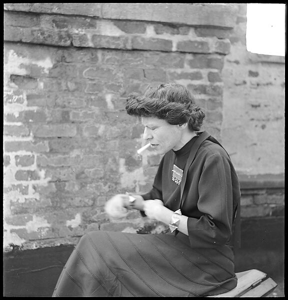 [48 Portraits of Either Mary Gleason or Ann Eisner on Roof of 441 East 92nd Street, New York City], Walker Evans (American, St. Louis, Missouri 1903–1975 New Haven, Connecticut), Film negative
