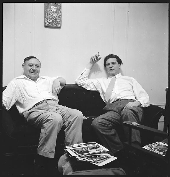 [12 Portraits of Two Unidentified Men Seated in Walker Evans' Apartment at 441 East 92nd Street, New York City], Walker Evans (American, St. Louis, Missouri 1903–1975 New Haven, Connecticut), Film negative