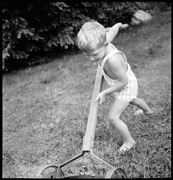 [7 Portraits of Unidentified Boy on Lawn and Cat], Walker Evans (American, St. Louis, Missouri 1903–1975 New Haven, Connecticut), Film negative