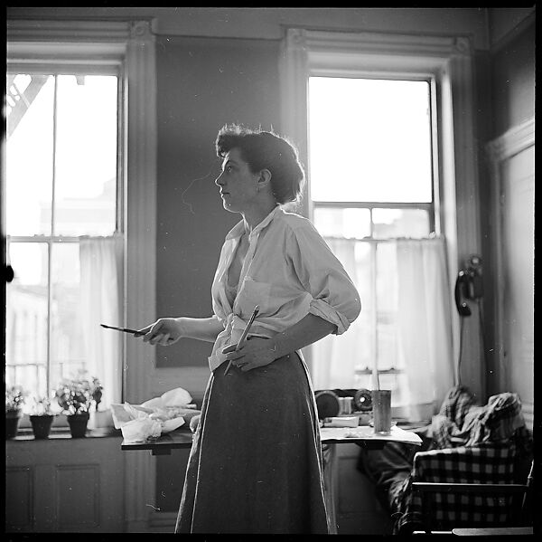 [12 Portraits of Jane Smith Evans Painting, New York City], Walker Evans (American, St. Louis, Missouri 1903–1975 New Haven, Connecticut), Film negative