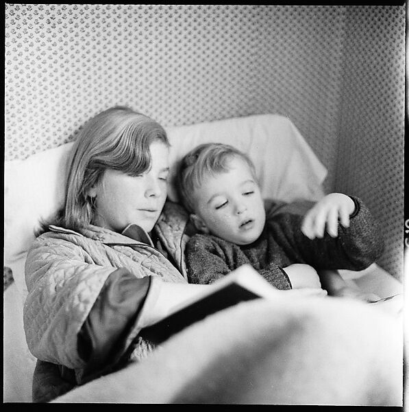 [48 Portraits of Coggeshall Children Reading in Bed; Caroline Blackwood; Robert and Mary Frank], Walker Evans (American, St. Louis, Missouri 1903–1975 New Haven, Connecticut), Film negative