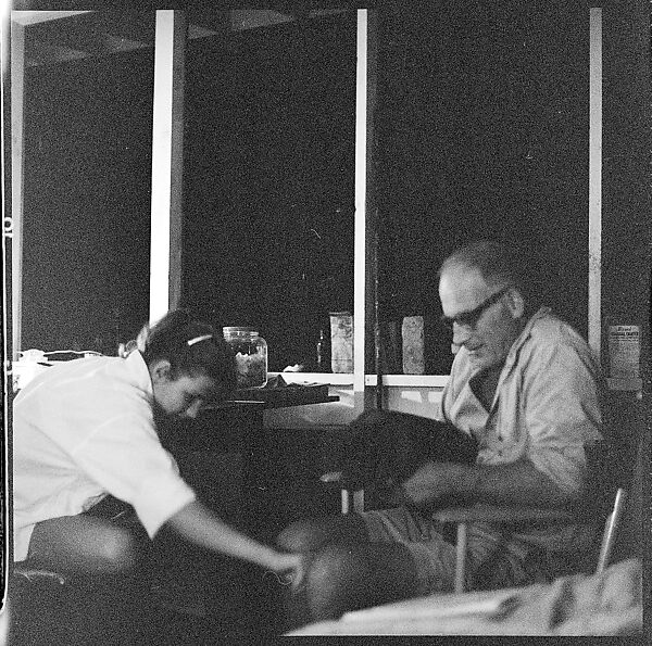 [57 Portraits and Views: Walker Evans, Clark and Billie Voorhees on Boat (24), Boats on Water (21), and Unidentified Man and Woman, Old Lyme, Connecticut (12)], Walker Evans (American, St. Louis, Missouri 1903–1975 New Haven, Connecticut), Film negative