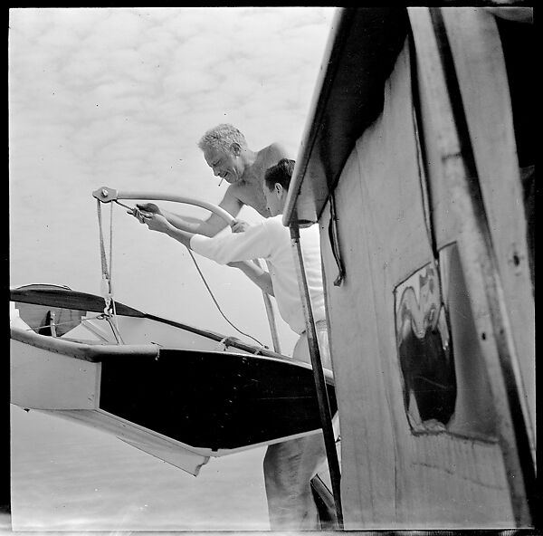 [57 Portraits and Views: Walker Evans, Clark and Billie Voorhees on Boat (24), Boats on Water (21), and Unidentified Man and Woman, Old Lyme, Connecticut (12)], Walker Evans (American, St. Louis, Missouri 1903–1975 New Haven, Connecticut), Film negative