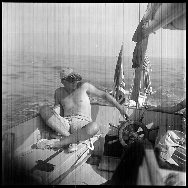 [57 Portraits and Views: Walker Evans, Clark and Billie Voorhees on Boat (24), Boats on Water (21), and Unidentified Man and Woman, Old Lyme, Connecticut (12)], Walker Evans (American, St. Louis, Missouri 1903–1975 New Haven, Connecticut), Film negative