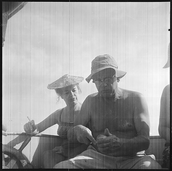 [57 Portraits and Views: Walker Evans, Clark and Billie Voorhees on Boat (24), Boats on Water (21), and Unidentified Man and Woman, Old Lyme, Connecticut (12)], Walker Evans (American, St. Louis, Missouri 1903–1975 New Haven, Connecticut), Film negative
