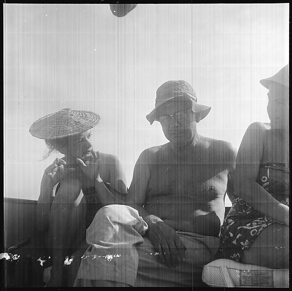 [57 Portraits and Views: Walker Evans, Clark and Billie Voorhees on Boat (24), Boats on Water (21), and Unidentified Man and Woman, Old Lyme, Connecticut (12)], Walker Evans (American, St. Louis, Missouri 1903–1975 New Haven, Connecticut), Film negative
