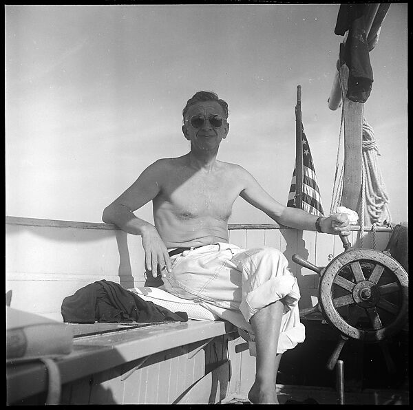 [57 Portraits and Views: Walker Evans, Clark and Billie Voorhees on Boat (24), Boats on Water (21), and Unidentified Man and Woman, Old Lyme, Connecticut (12)], Walker Evans (American, St. Louis, Missouri 1903–1975 New Haven, Connecticut), Film negative