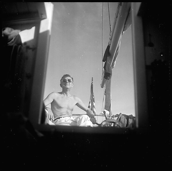 [57 Portraits and Views: Walker Evans, Clark and Billie Voorhees on Boat (24), Boats on Water (21), and Unidentified Man and Woman, Old Lyme, Connecticut (12)], Walker Evans (American, St. Louis, Missouri 1903–1975 New Haven, Connecticut), Film negative