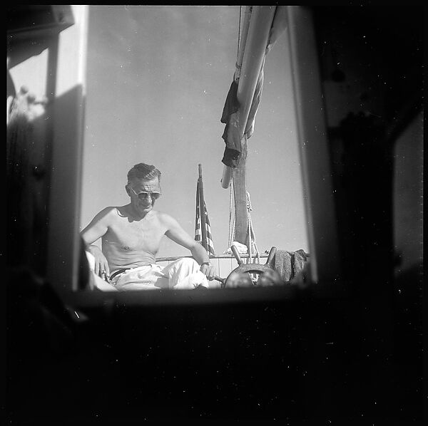 [57 Portraits and Views: Walker Evans, Clark and Billie Voorhees on Boat (24), Boats on Water (21), and Unidentified Man and Woman, Old Lyme, Connecticut (12)], Walker Evans (American, St. Louis, Missouri 1903–1975 New Haven, Connecticut), Film negative