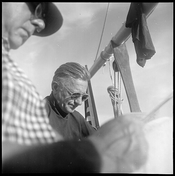 [57 Portraits and Views: Walker Evans, Clark and Billie Voorhees on Boat (24), Boats on Water (21), and Unidentified Man and Woman, Old Lyme, Connecticut (12)], Walker Evans (American, St. Louis, Missouri 1903–1975 New Haven, Connecticut), Film negative