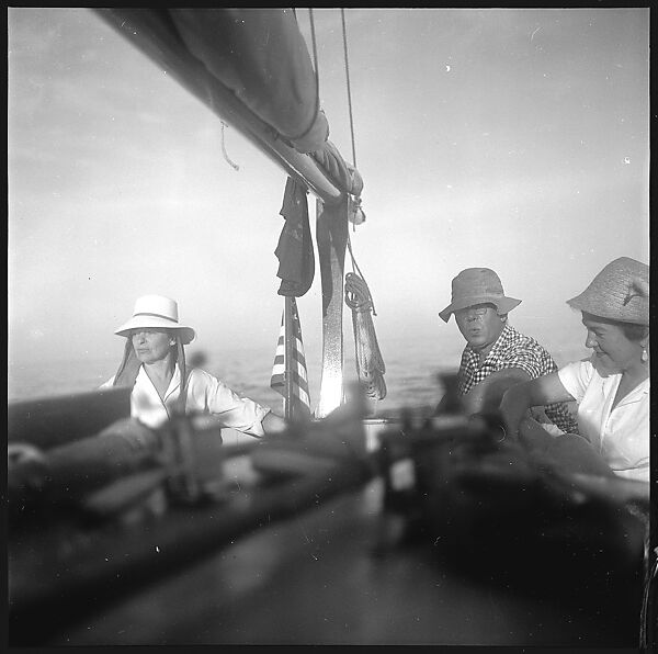 [57 Portraits and Views: Walker Evans, Clark and Billie Voorhees on Boat (24), Boats on Water (21), and Unidentified Man and Woman, Old Lyme, Connecticut (12)], Walker Evans (American, St. Louis, Missouri 1903–1975 New Haven, Connecticut), Film negative