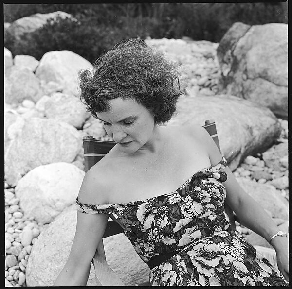 [24 Portraits of Eliza Parkinson Reading Newspaper on Beach, Possibly Fisher's Island, New York], Walker Evans (American, St. Louis, Missouri 1903–1975 New Haven, Connecticut), Film negative