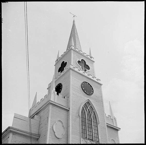 [58 Portraits and Studies: Leslie Thompson's Children (35) and Gothic Revival Church (23), Ipswich, Massachusetts], Walker Evans (American, St. Louis, Missouri 1903–1975 New Haven, Connecticut), Film negative