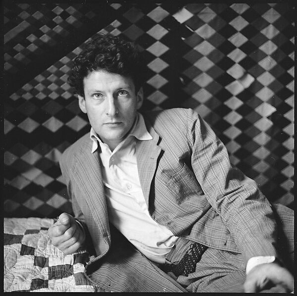 [12 Portraits of Lucian Freud Seated on Bed, London], Walker Evans (American, St. Louis, Missouri 1903–1975 New Haven, Connecticut), Film negative 