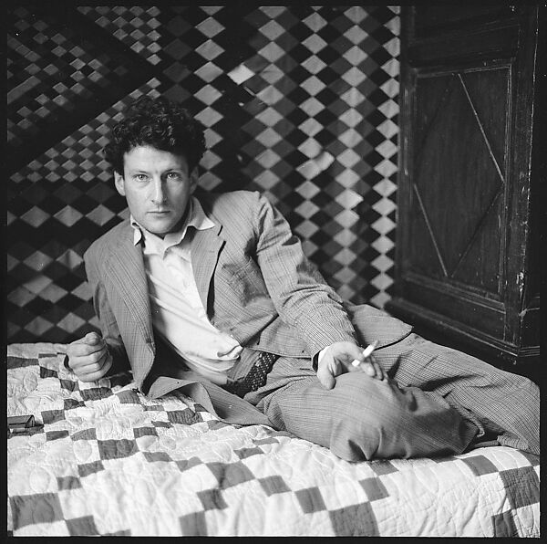 [12 Portraits of Lucian Freud Seated on Bed, London], Walker Evans (American, St. Louis, Missouri 1903–1975 New Haven, Connecticut), Film negative