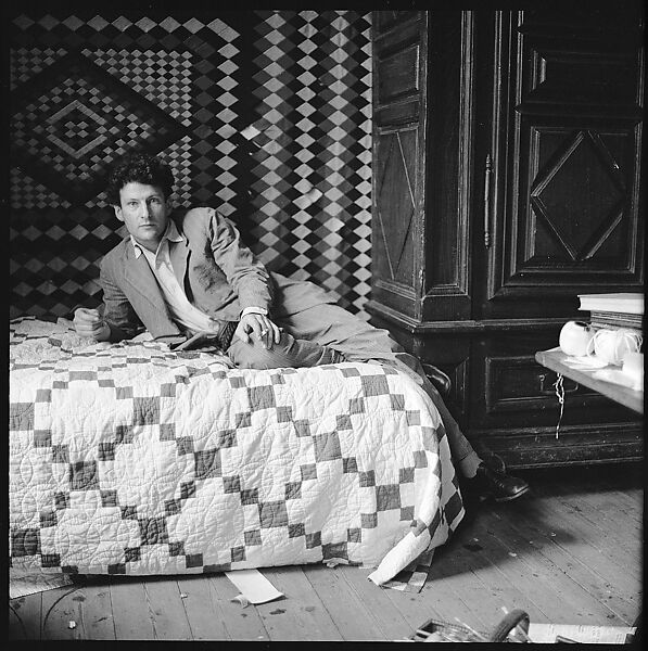 [12 Portraits of Lucian Freud Seated on Bed, London], Walker Evans (American, St. Louis, Missouri 1903–1975 New Haven, Connecticut), Film negative