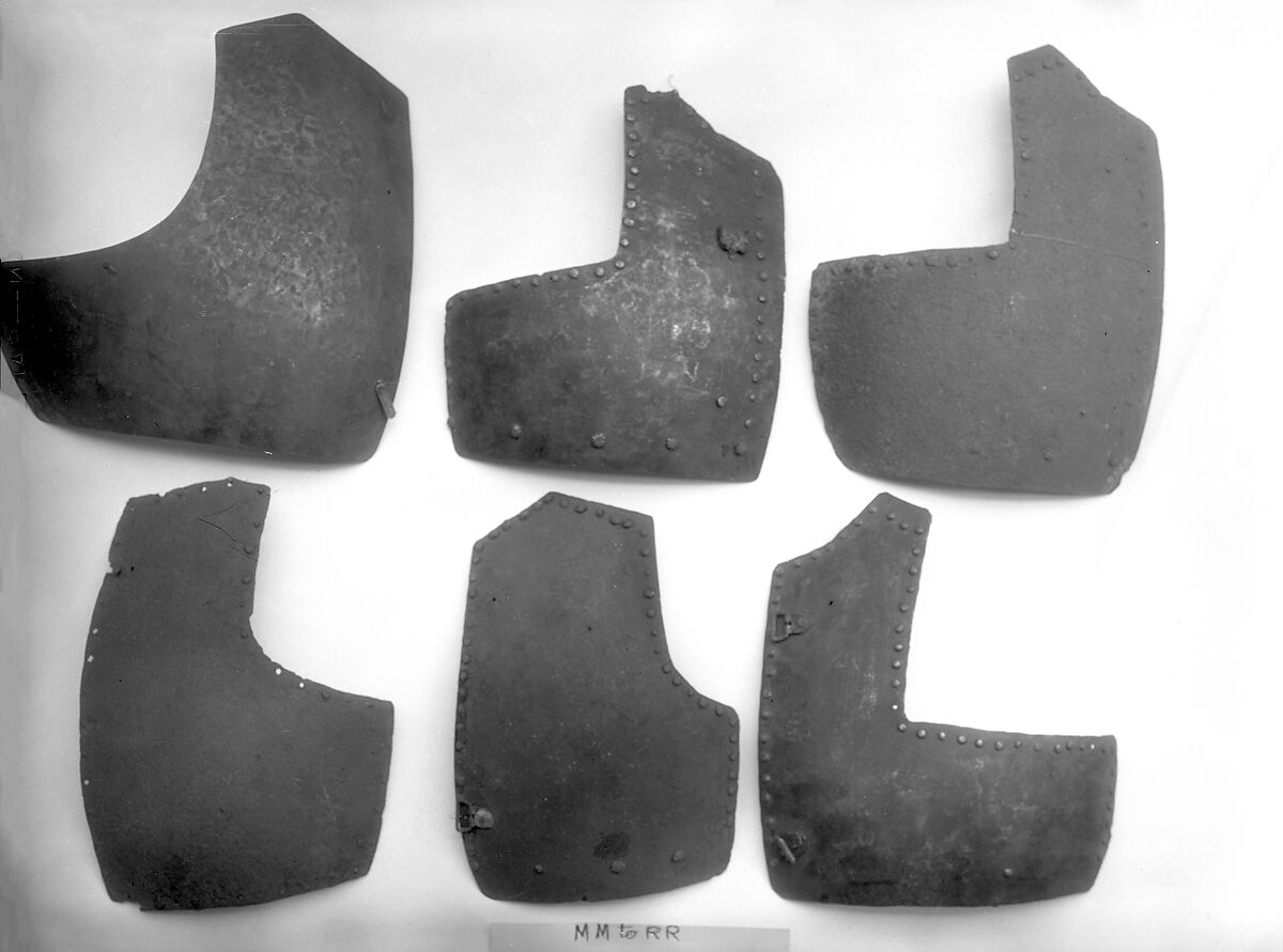 Brigandine Plate, Iron alloy, copper alloy, Italian