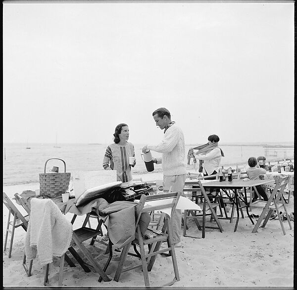 [119 Snapshots of Beach and Parade Scenes, Tournament Spectators, and Clambake, Blackpoint Country Club, Old Lyme, Connecticut], Walker Evans (American, St. Louis, Missouri 1903–1975 New Haven, Connecticut), Film negative 